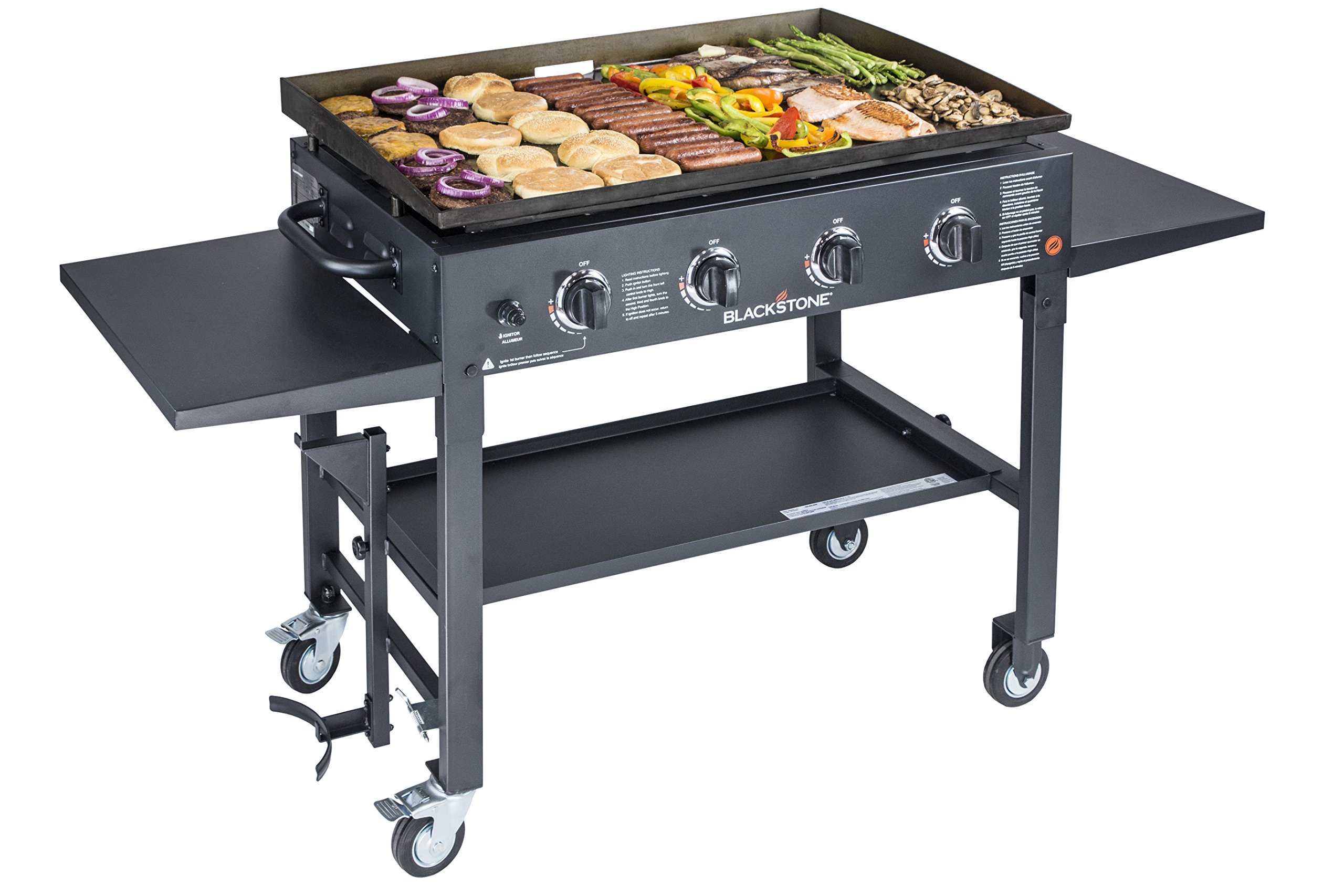 【Appliances】Blackstone 36 Inch Gas Griddle Cooking Station 4 Burner Flat Top Gas Grill Propane Fuelled