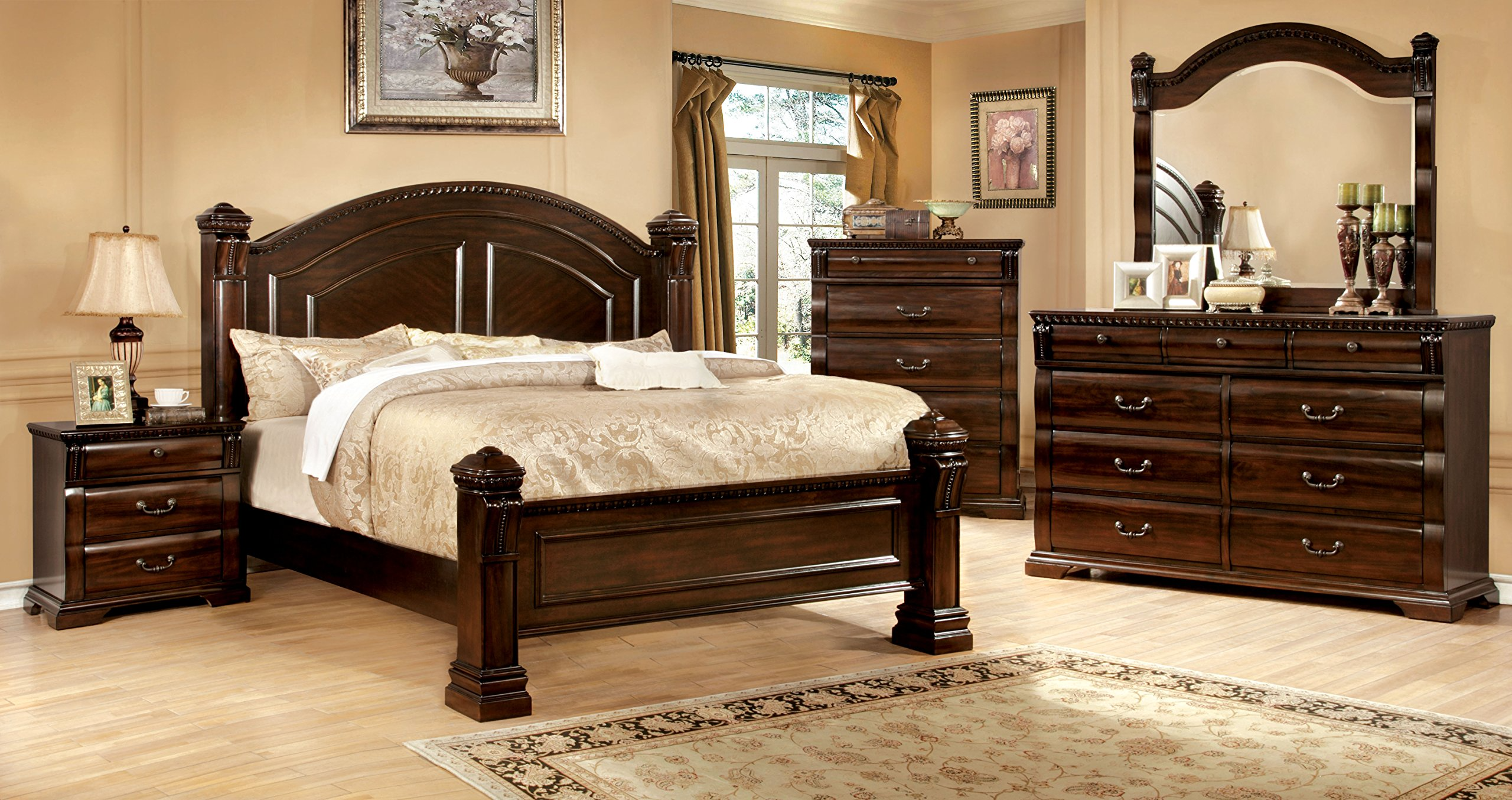 【Furniture】Lexington Low-Poster Bed, Eastern King, Cherry