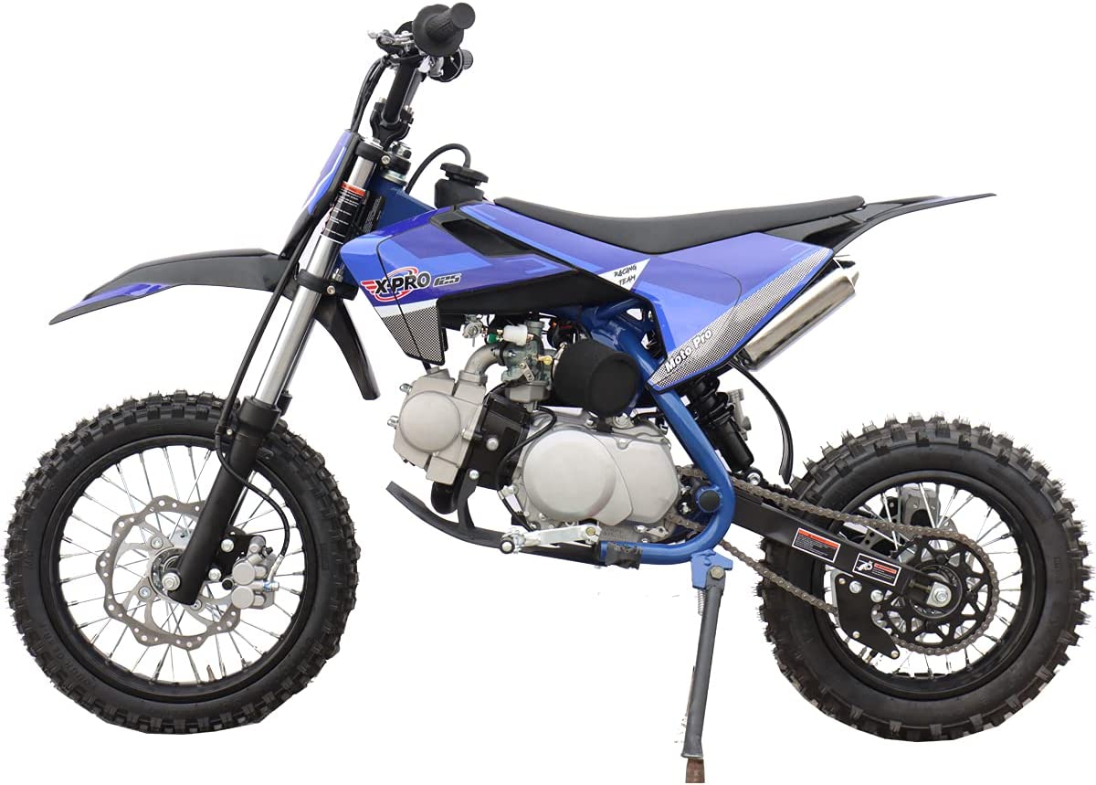 X-PRO 125cc Dirt Bike Pit Bike Adults Dirt Bikes Pit Bikes Youth Dirt Pitbike 125 Dirt Bike，Black