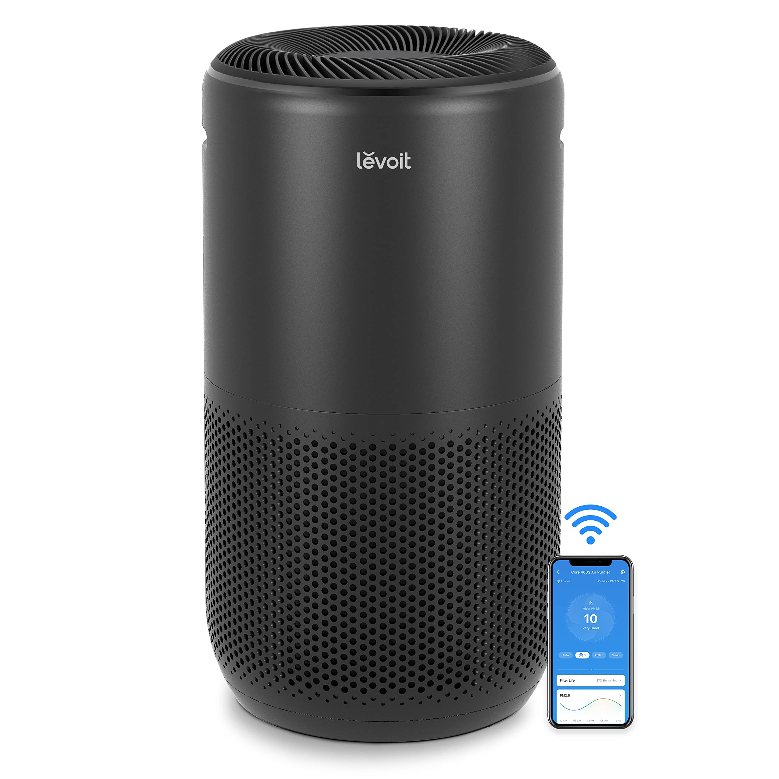 【Appliances】LEVOIT Air Purifiers, Smart WiFi & PM2.5 Monitor H13 True HEPA Filter Removes Up to 99.97% of Particles